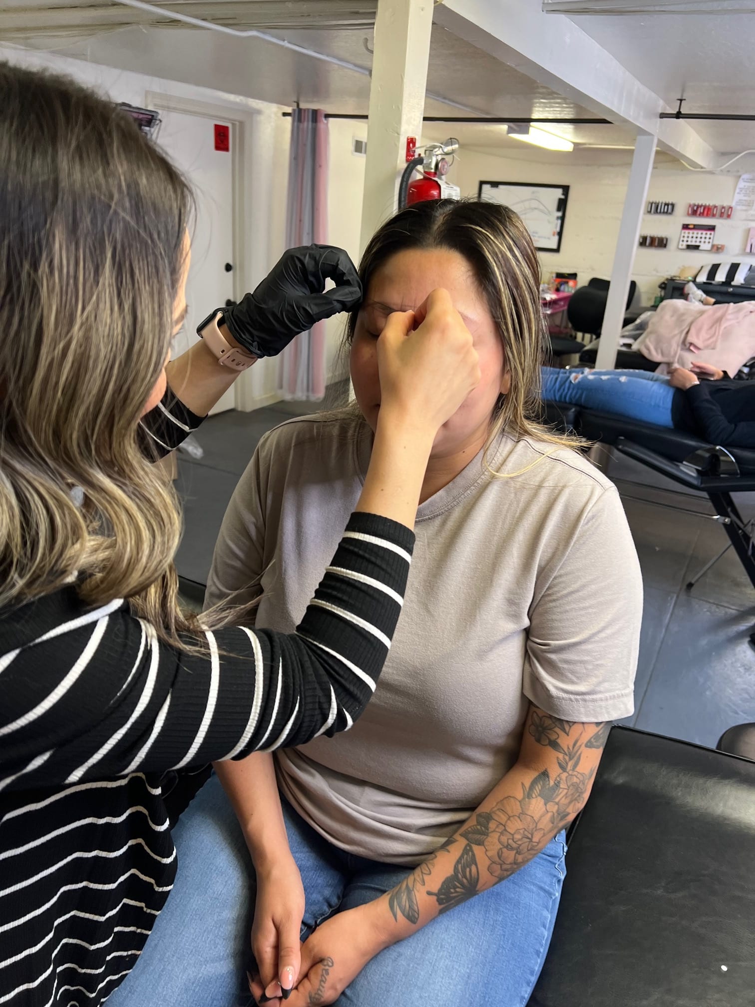 Permanent makeup being applied at the Pretty In Ink studio in Reno, Nevada